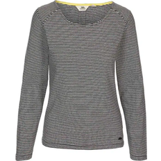 Trespass Caribou Women's Striped Long Sleeve T-shirt - Black Stripe