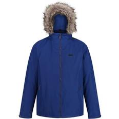 Regatta Haig Waterproof Insulated Fur Trimmed Hooded Jacket - Bright Royal