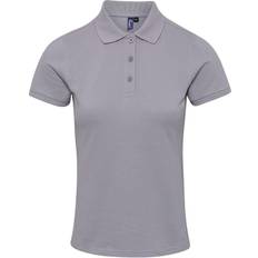 Silver - Women Polo Shirts Premier Women's Coolchecker Plus Pique Polo Shirt - Silver