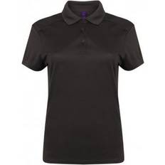 Henbury Pikétröjor Henbury Ladies Micro-Fine Pique Polo Shirt - Dark Grey