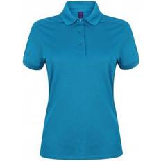 Henbury Ladies Micro-Fine Pique Polo Shirt - Sapphire Blue