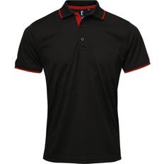 XXS Polo Shirts Premier Contrast Coolchecker Polo Shirt - Black/Red