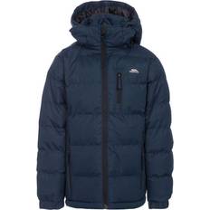 Trespass Boys Tuff Hooded Jacket - Rouge/Gris/Bleu