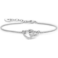 Thomas Sabo Together Small Heart Bracelet - Silver/Transparent