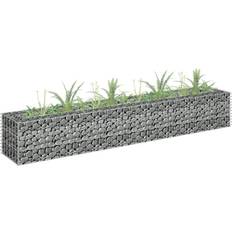 vidaXL Gabion Plantenbak Verhoogd 180 x 30 x 30 cm Gegalvaniseerd Staal