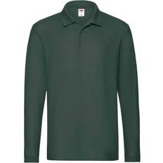 Fruit of the Loom Premium Long Sleeve Polo Shirt - Forest Green