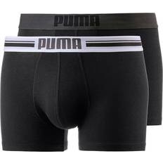 Puma Elastan/Lycra/Spandex Kalsonger Puma Placed Logo Boxers 2-pack - Black