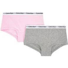 Calvin Klein Girl's Hipster Panties 2-pack - Grey Heather/Unique (G80G896000)