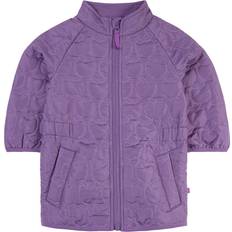 Småfolk Jakker Børnetøj Småfolk Thermo Jacket Long with Apple - Purple Heart (11-9570)