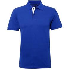 ASQUITH & FOX Classic Fit Contrast Polo Shirt - Royal/White