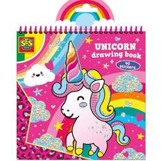 Enhjørninger Klistremerker SES Creative Unicorn Colouring Book 00111