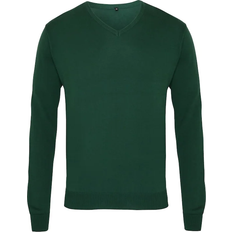 Premier V-Neck Knitted Sweater - Bottle