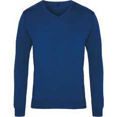 Premier V-Neck Knitted Sweater - Royal