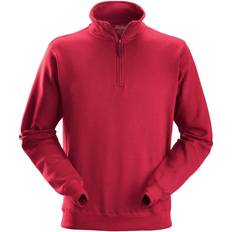 Collegegensere - Røde Snickers Workwear Zip Sweatshirt - Chilli Red