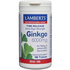 Lamberts Kosttilskud Lamberts Ginkgo 6000mg 180 stk