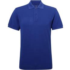 ASQUITH & FOX Performance Blend Short Sleeve Polo Shirt - Sapphire