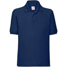 Girls Polo Shirts Fruit of the Loom Kid's 65/35 Pique Polo Shirt (2-pack) - Navy