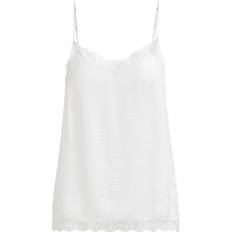 Vila Lace Spaghetti Strap Top - White/Cloud Dancer