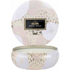 Beige Duftkerzen Voluspa Santal Vanille 3 Wick Tin Duftkerzen 340g