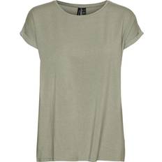 Vero Moda Short Sleeved Lurex T-shirt - Green/Desert Sage