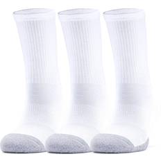 Under Armour Elastano/Lycra/Spandex Calcetines Under Armour Heatgear Crew Socks 3-pack Unisex - White/ Steel