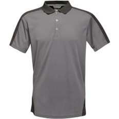 XXS Polo Shirts Regatta Contrast Coolweave Polo Shirt - Seal Grey/Black