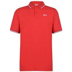 Slazenger Tipped Polo Shirt - Cherry Red