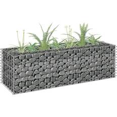 vidaXL Gabion Plantenbak Verhoogd 90 x 30 x 30 cm Gegalvaniseerd Staal