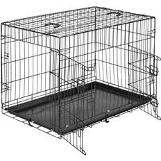 tectake Dog Cage with Two Door 89x65cm