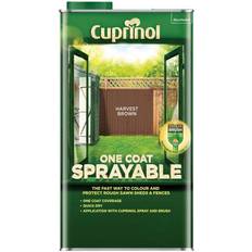 Cuprinol One Coat Sprayable Wood Protection Brown 5L
