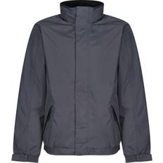Regatta Men's Dover Fleece Lined Waterproof Insulated Bomber Jacket - Seal Grey/Black