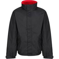 Regatta Dover Fleece Lined Waterproof Insulated Bomber Jacket - Black/Classic Red