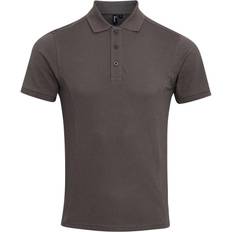 Premier Coolchecker Plus Pique Polo with CoolPlus Polo Shirt - Dark Grey