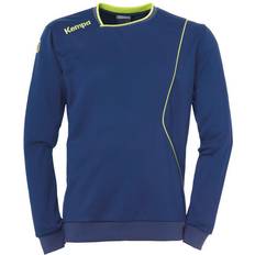 Kempa Curve Training Sweatshirt Men - Deep Blue/Fluo Yellow