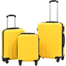 Resväskor vidaXL Hard Suitcase 3 delar - Yellow