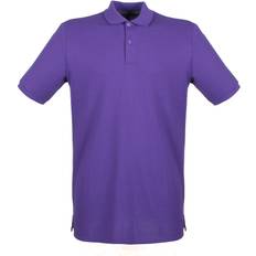 Henbury Micro Fine Pique Polo Shirt - Purple