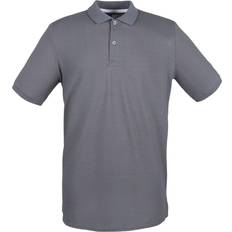 Henbury Micro Fine Pique Polo Shirt - Steel Grey