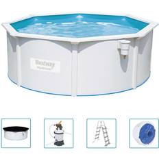 Bestway Itsestään Pysyvät Uima-altaat Bestway Hydrium Steel Wall Pool Set with Sand Filter System Ø3.6x1.2m