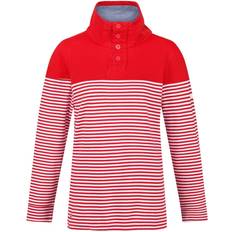 Regatta Camiola Lightweight Funnel Neck Sweatshirt - True Red Stripe