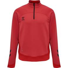 Felpa - Rosso Maglioni Hummel Giacca della tuta con semi-zip Lead - Rouge