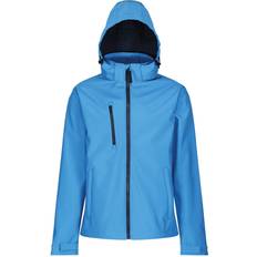 Regatta Venturer 3 Layer Printable Hooded Softshell Jacket - French Blue/Navy