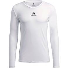 Fußball Basisschicht Adidas Team Base Long Sleeve T-Shirt Men - White