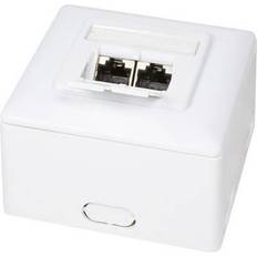 Ethernet-, Data- ja Puhelinpistorasiat LogiLink Verkkoliitäntä 2xRJ45 CAT6