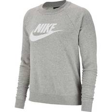 Nike NSW Essential Fleece Graphic Crew Dark Grey Female