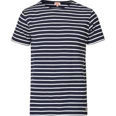 Armor-Lux Hoëdic Boatneck Heritage Stripe T-shirt - Navy/White