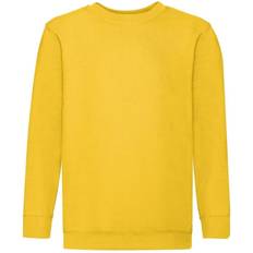 Fruit of the Loom Childrens Unisex Set In Sleeve Sweatshirt - Sunflower (UTBC1366)
