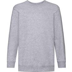 Fruit of the Loom Childrens Unisex Set In Sleeve Sweatshirt - Heather Grey (UTBC1366-19)