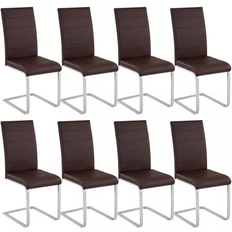 Gris Chaises de Cuisine tectake Bettina Chaise de Cuisine 99cm 8pcs