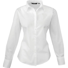 Premier Popeline Blouse Met Lange Mouwen - Wit