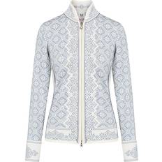 Slim Cardigans Dale of Norway Christiania Women's Jacket - Off White/Metal Grey